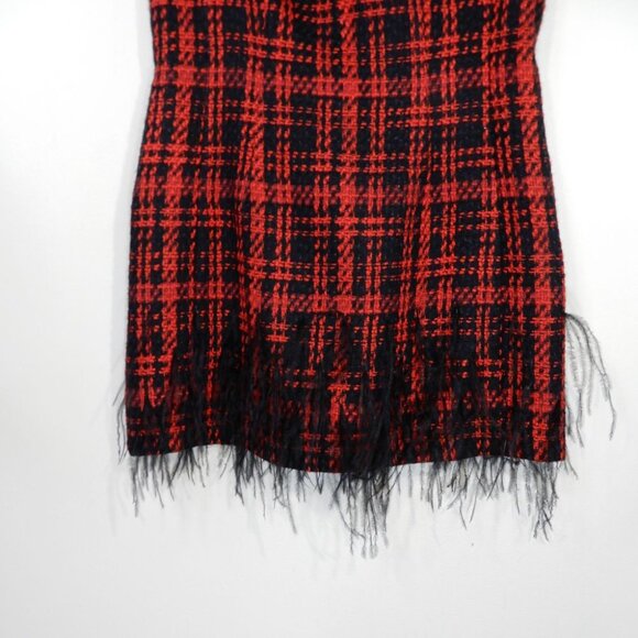 ANTONIO MELANI Irine Sheath Sleeveless DRESS Size 14 Tweed Feather Red NEW $199 - Picture 5 of 7
